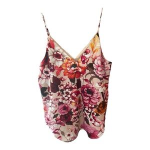 Express Floral Camisole in Pink and Orange